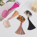 Acetate Hair Comb Manufacturer - 5.5x4cm Mini Portable Key Chain for Travel