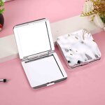 Makeup Mirror Manufacturer - Foldable Round Double-Sided with Custom Label