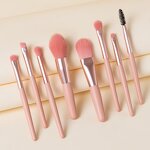 Makeup Brush Set Manufacturer - 8-Piece Synthetic Travel Set with Bag