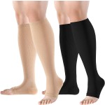 Compression Socks Manufacturer - OEM Open Toe Sports Calf Long Barrel Socks