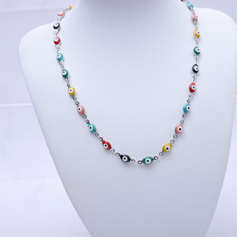 Stainless Steel Necklace Factory - OEM 18K Gold Plated Oval Pendant for Women