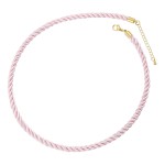 Silk Necklace Manufacturer - OEM 5mm Twisted Rope Chains Braided Cord