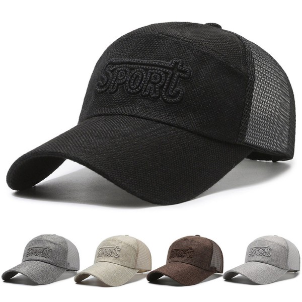 Sun Hat Factory - OEM Men's Linen Net Sunscreen Baseball Extended Eaves