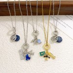 飞机项链厂家-可定制锆石吊坠链女士饰品