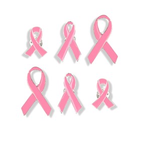 Pink Ribbon Pin Factory - OEM Breast Cancer Awareness Enamel Badge