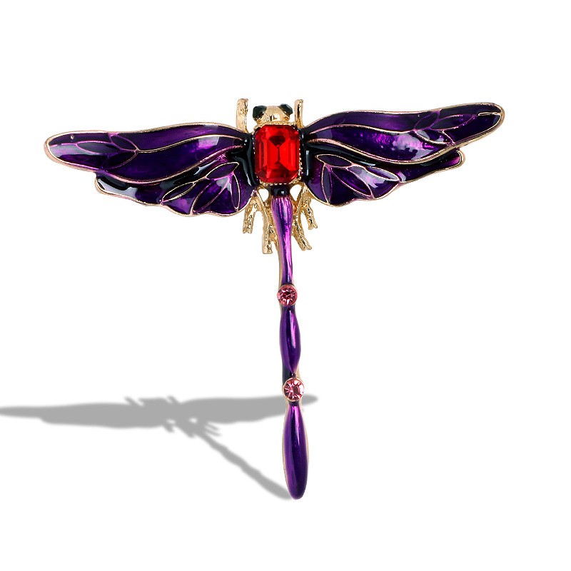Dragonfly Brooch Factory - OEM Retro Drip Oil Enamel Insect Animal Corsage