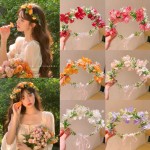 花朵发带厂家-可定制仿真花环派对饰品