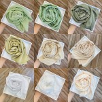 雪纺围巾厂家-可定制54色纯色头巾女士希贾布