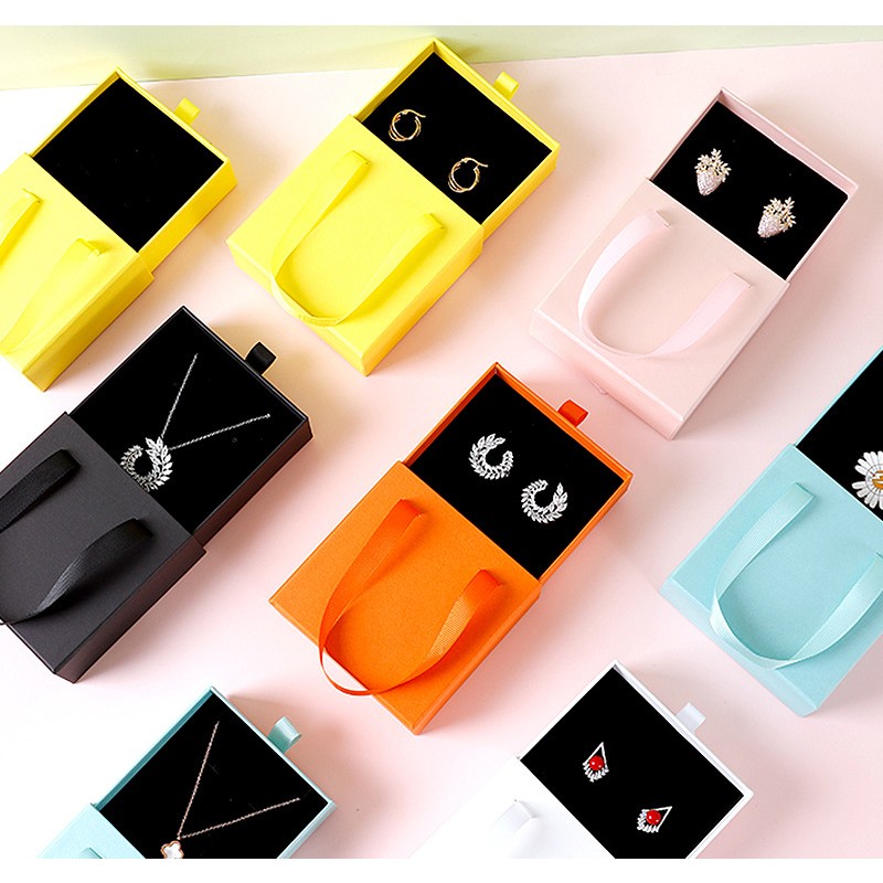 Jewelry Box Factory - OEM Hand Drawer Necklace Bracelet Earring Packing Box