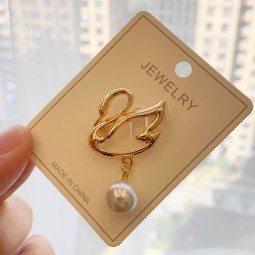 Butterfly Brooch Factory - OEM Metal Bow Brooch with Pearl Accessories