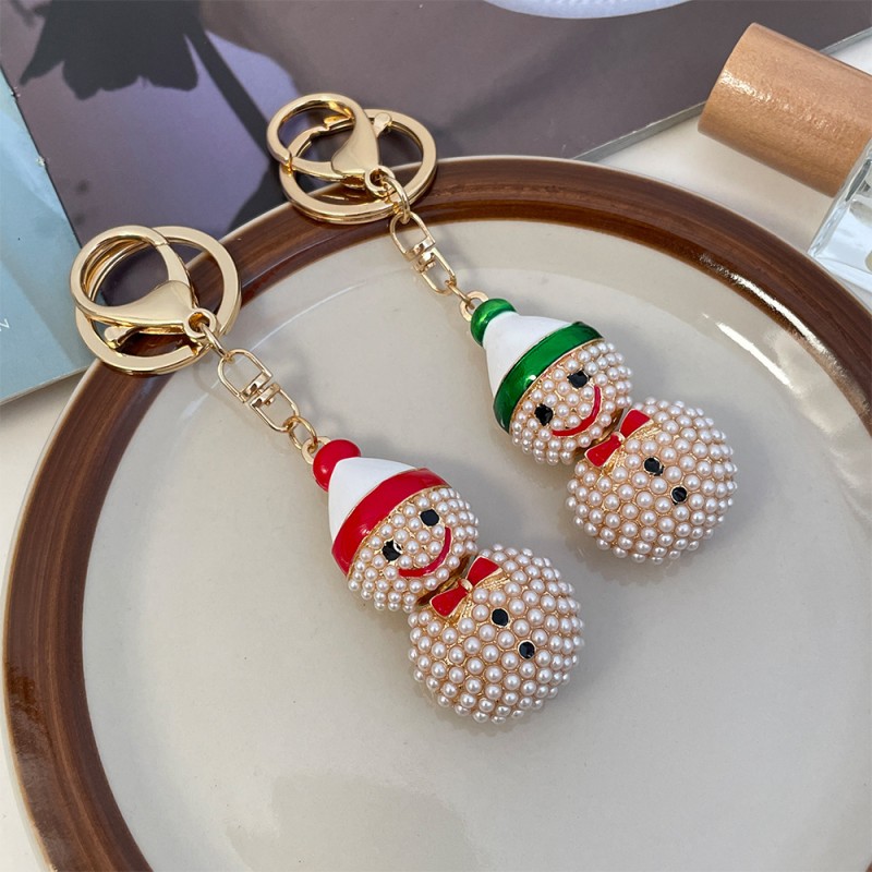 Snowman Keychain Factory - OEM Diamond Santa Alloy Rhinestone Bag Chain