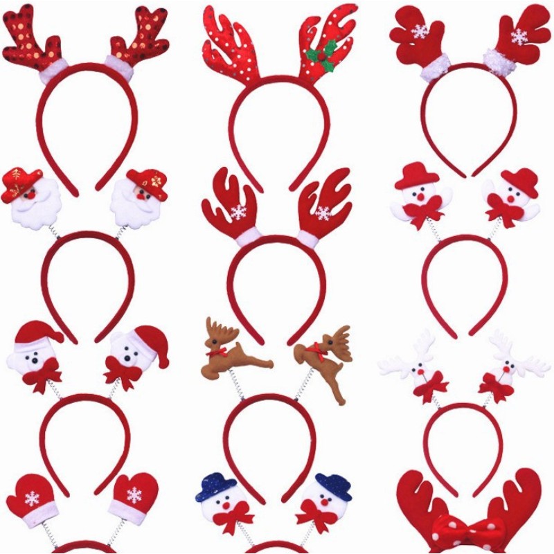 Christmas Headband Factory - OEM Fabric Buckle Santa Bear Snowman Headbands