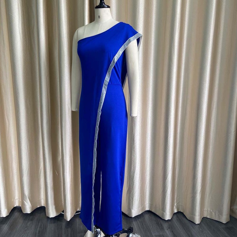 Jumpsuit Dress Manufacturer - OEM One Shoulder African Plus Size Clothing