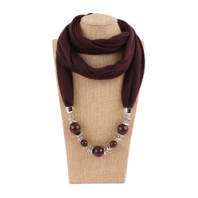 Ethnic Scarf Manufacturer - OEM Winter Women Beads Jewelry Scarves