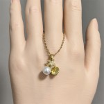 Pearl Necklace Factory - OEM Shell with Pearl Brass Pendant for Women
