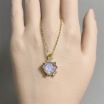 不锈钢项链工厂-可定制玫瑰金珍珠吊坠女士饰品