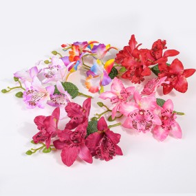 Orchid Hairpin Manufacturer - OEM Plastic Side Bangs Hairclip for Holiday