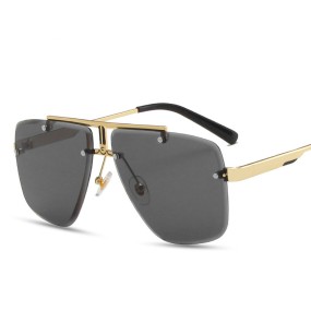 Metal Sunglasses Factory - OEM Rimless European American Square Glasses