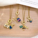 飞机项链厂家-可定制锆石吊坠链女士饰品