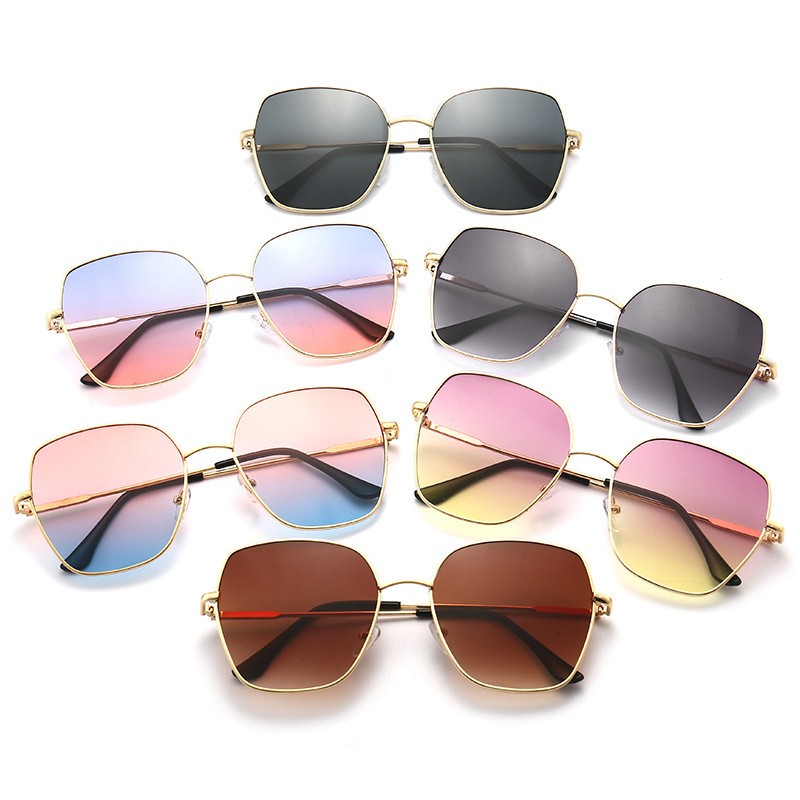 Metal Sunglasses Factory - OEM Personality Frame Gradient Women Glasses