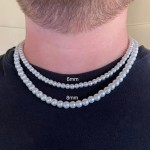 Pearl Necklace Manufacturer - OEM Men's Single Layer Beaded Stainless Steel