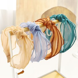 Hair Band Manufacturer - OEM Mesh Tie Knot Face Wash Head Band