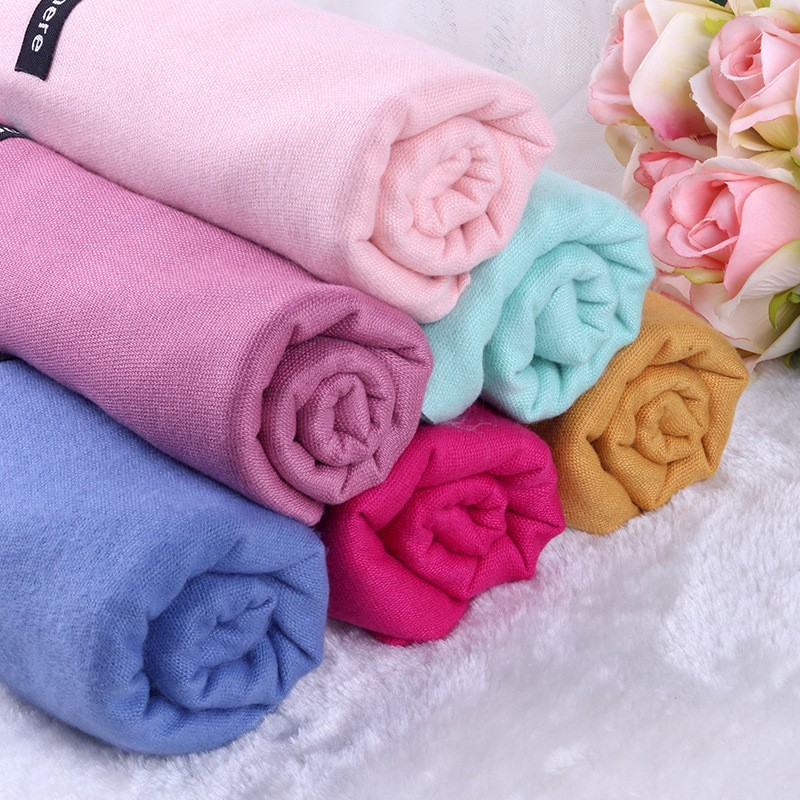Cashmere Scarf Manufacturer - OEM Fashion Pashmina Plain Tassel Women Shawl