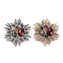 Baroque Brooch Factory - OEM European Gemstone Encrusted Retro Corsage