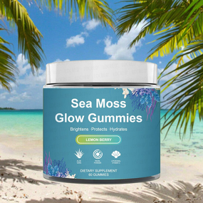 Sea Moss Glow Gummies Manufacturer - Factory Wholesale Private Label 60-Count for Skin Whitening