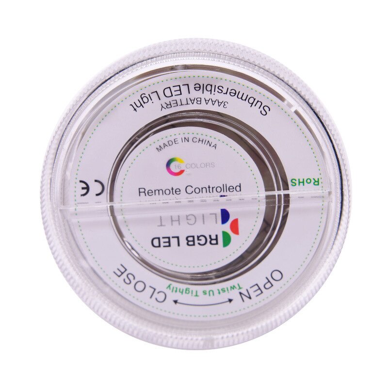 RGB LED Light Manufacturer - Multicolor Battery Operated 2.8" Round Hookah Remote Controlled