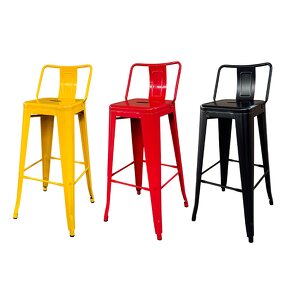 High Bar Stool Manufacturer - Modern Minimalist Stackable Iron Premium Tea Shop Chair