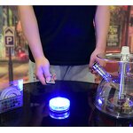 RGB LED Light Manufacturer - Multicolor Battery Operated 2.8" Round Hookah Remote Controlled