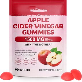 Apple Cider Vinegar Gummies Manufacturer - 90 Count 1500mg for Digestive Health