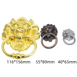 Door Knocker Manufacturer - OEM Antique Brass Lion Head Alloy Knocker