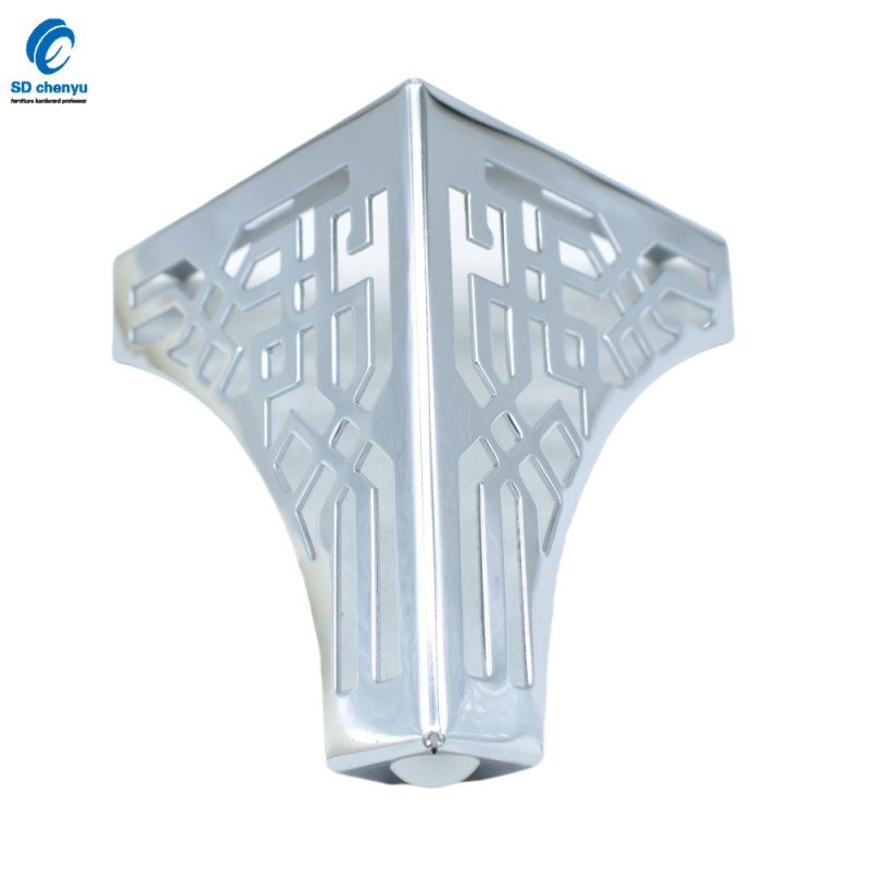 Table Legs Factory - OEM 130mm Chrome Iron Modern Fancy Shelf Legs