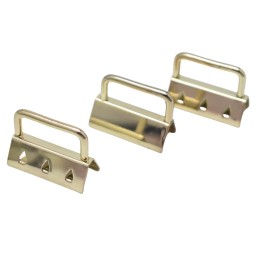 Tail Clip Factory - OEM 1.25 Inch Decorative Metal Gold Key Fob Hardware