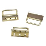 Tail Clip Factory - OEM 1.25 Inch Decorative Metal Gold Key Fob Hardware