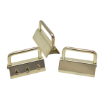 Tail Clip Factory - OEM 1.25 Inch Decorative Metal Gold Key Fob Hardware