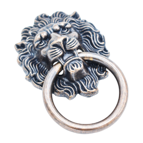 Door Knocker Manufacturer - OEM Antique Brass Lion Head Alloy Knocker