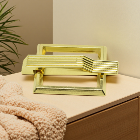 Cabinet Handles Manufacturer - OEM 45mm Brushed Gold Alloy Square Puller