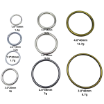 O Ring Buckle Factory - OEM Welded 30mm Silver Plated Metal Dog Collar Hardware