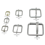 Roller Buckle Manufacturer - OEM 1 Inch Iron Roller Belt Buckle Nickel