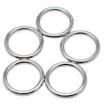 Welded O Ring Manufacturer - OEM Strong Nickel Plated 1 Inch Iron Buckle