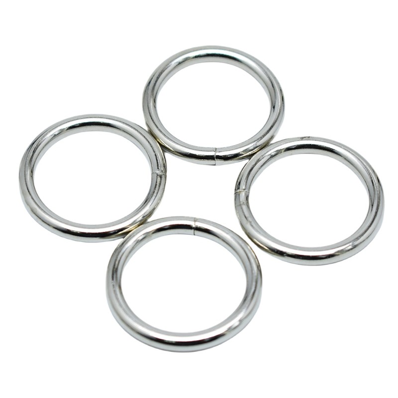 Welded O Ring Manufacturer - OEM Strong Nickel Plated 1 Inch Iron Buckle
