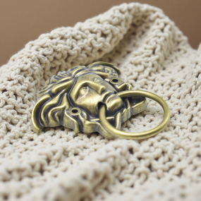 Door Puller Manufacturer - OEM 4 Inch Antique Brass Metal Medusa Head