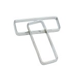 Rectangle Ring Factory - OEM Silver 36mm Narrow Metal Open Buckle Dog Collar