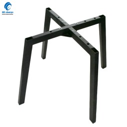 椅架厂家-可定制390mm哑黑金属管家具腿