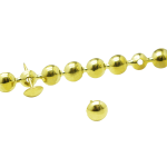 Upholstery Tack Factory - OEM 11mm Golden Domed Glossy Metal Stud Strips