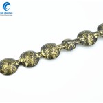 Upholstery Nail Strip Factory - OEM 9.5mm Iron Old Gold 1Meter Continuous Strip