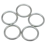 Welded O Ring Manufacturer - OEM Strong Nickel Plated 1 Inch Iron Buckle